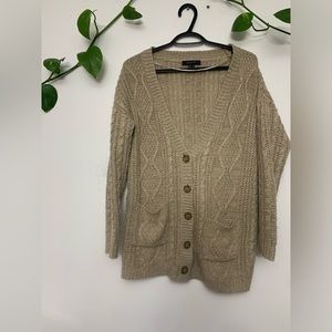 Atmosphere chunky cable knit cardigan US 6